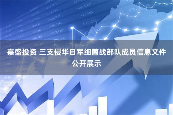 嘉盛投资 三支侵华日军细菌战部队成员信息文件公开展示
