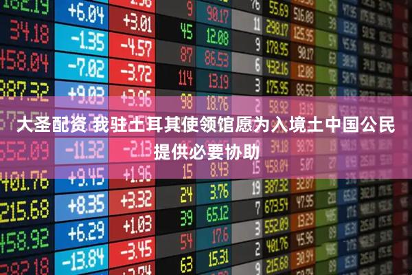 大圣配资 我驻土耳其使领馆愿为入境土中国公民提供必要协助