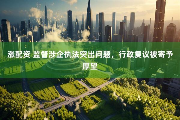 涨配资 监督涉企执法突出问题，行政复议被寄予厚望