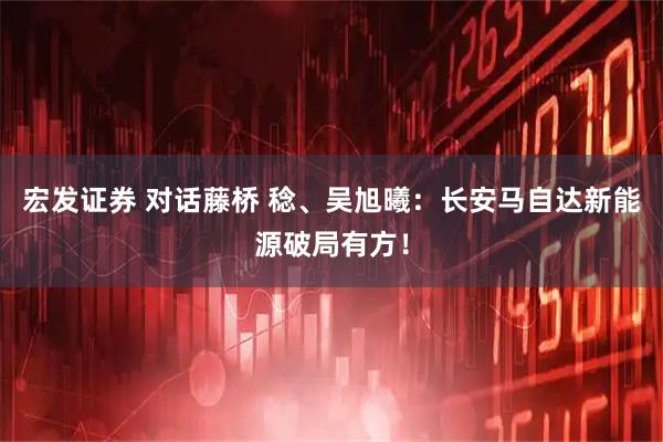 宏发证券 对话藤桥 稔、吴旭曦：长安马自达新能源破局有方！