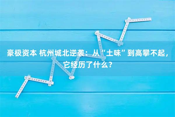 豪极资本 杭州城北逆袭：从“土味”到高攀不起，它经历了什么？